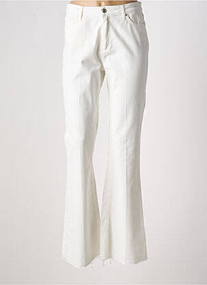Jeans coupe droite stretch taille normale blanc KOCCA femme