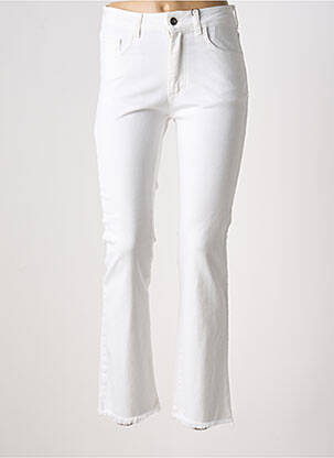 Jeans coupe slim stretch taille normale blanc LAUREN VIDAL femme