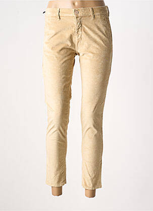 Pantalon 7/8 stretch taille normale beige FIVE femme