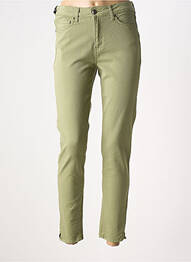 Jeans coupe slim stretch taille normale vert FIVE femme