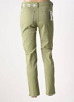 Jeans coupe slim stretch taille normale vert FIVE femme