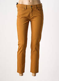 Jeans coupe slim stretch taille normale marron FIVE femme