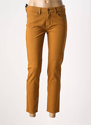 Jeans coupe slim stretch taille normale marron FIVE femme