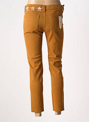 Jeans coupe slim stretch taille normale marron FIVE femme