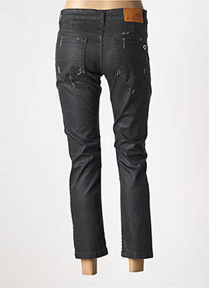 Pantalon 7/8 stretch taille normale noir PLEASE femme