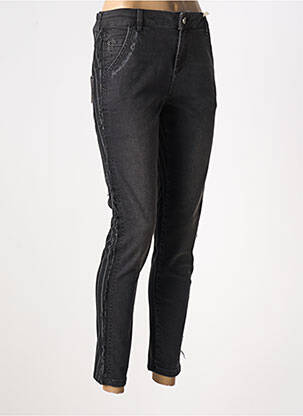 Jeans skinny taille normale taille normale noir BSB femme
