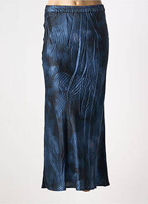 Jupe longue imprimé fantaisie bleu LAUREN VIDAL femme