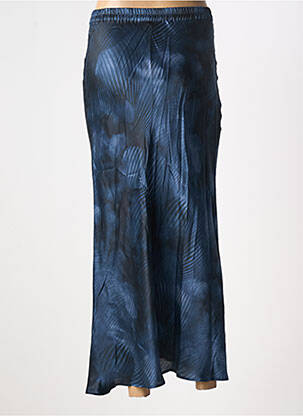 Jupe longue imprimé fantaisie bleu LAUREN VIDAL femme
