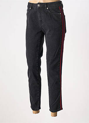 Jeans coupe slim sélection denim taille haute noir MINIMUM femme