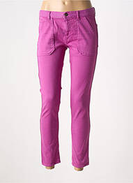 Jeans coupe slim stretch taille normale violet clair ACQUAVERDE femme