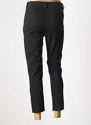Pantalon chino tissage popeline taille normale noir KOCCA femme