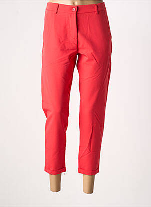 Pantalon 7/8 stretch taille normale rouge IMPERIAL femme