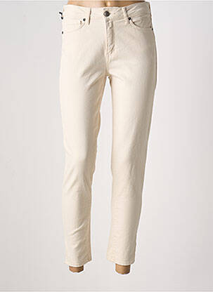 Jeans coupe slim beige FIVE pour femme