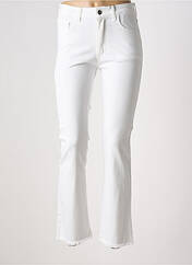 Jeans coupe slim blanc LAUREN VIDAL pour femme seconde vue