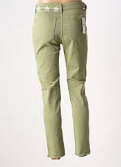 Jeans coupe slim vert FIVE pour femme seconde vue