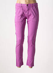 Jeans coupe slim violet ACQUAVERDE pour femme seconde vue