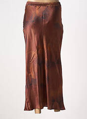 Jupe longue marron LAUREN VIDAL pour femme seconde vue