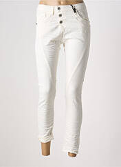 Pantalon slim blanc PLEASE pour femme seconde vue