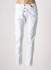Pantalon slim blanc PLEASE pour femme seconde vue
