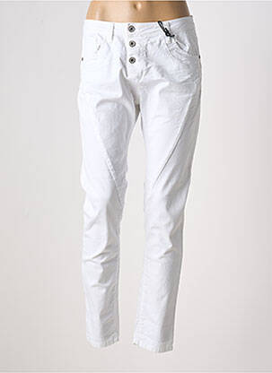 Pantalon slim blanc PLEASE pour femme