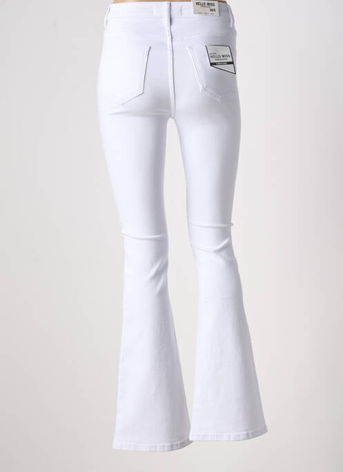 Jean coupe flare blanc HELLO MISS pour femme