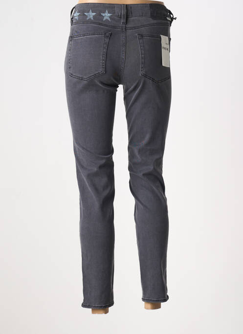 Jeans coupe slim gris FIVE pour femme