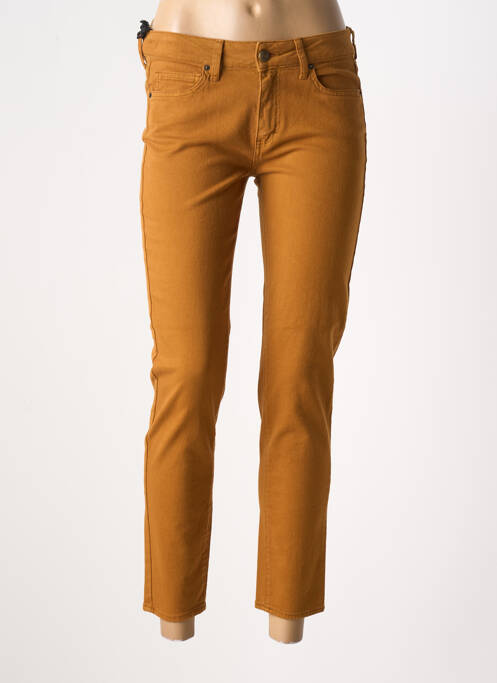 Jeans coupe slim marron FIVE pour femme