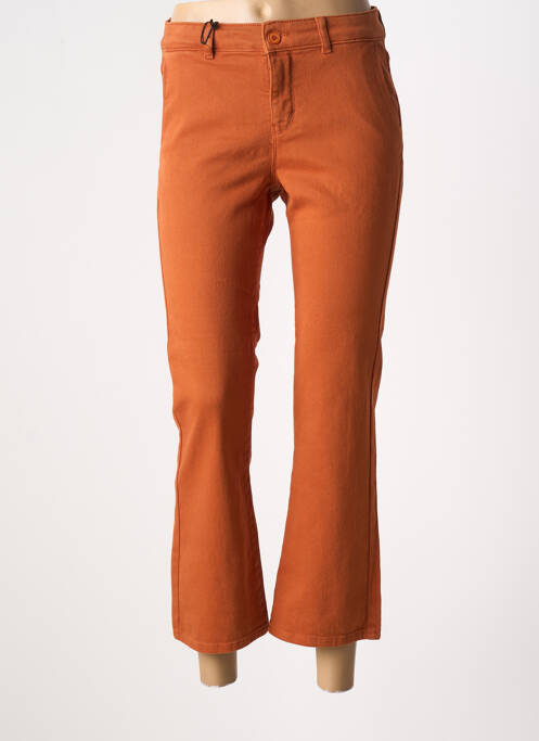 Pantalon 7/8 orange HAPPY pour femme