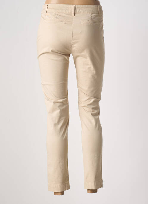 Pantalon chino beige LAUREN VIDAL pour femme