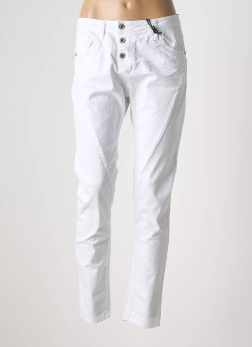 Pantalon slim blanc PLEASE pour femme