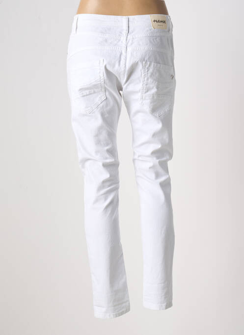 Pantalon slim blanc PLEASE pour femme