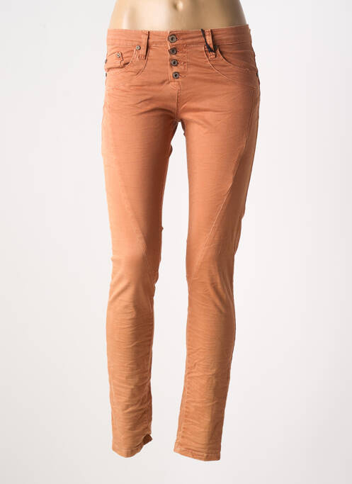 Pantalon slim orange PLEASE pour femme