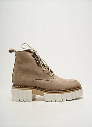 Bottines/boots nubuck talon de 4 à 6cm beige SEMERDJIAN femme