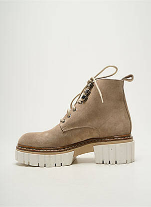 Bottines/boots nubuck talon de 4 à 6cm beige SEMERDJIAN femme