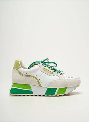 Baskets bout rond talon de 4 à 6cm vert NATHAN-BAUME femme