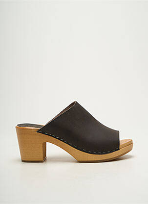 Mules/Sabots marron fonce HOOF femme