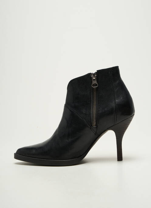 Bottines/boots matière lisse talon de 7 à 9cm noir LITTLE ...LA SUITE femme