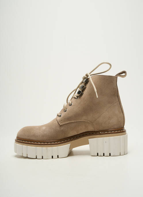 Bottines/boots nubuck talon de 4 à 6cm beige SEMERDJIAN femme