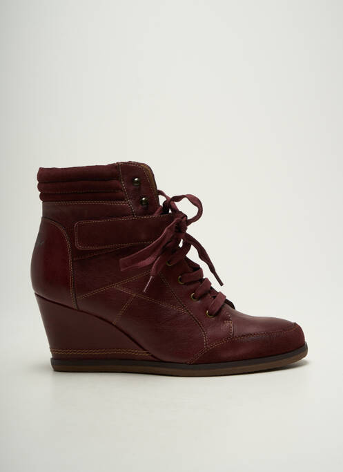 Bottines/boots matière lisse talon de 7 à 9cm violet KARSTON femme