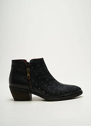 Bottines/boots matière lisse talon de 4 à 6cm noir KANNA femme