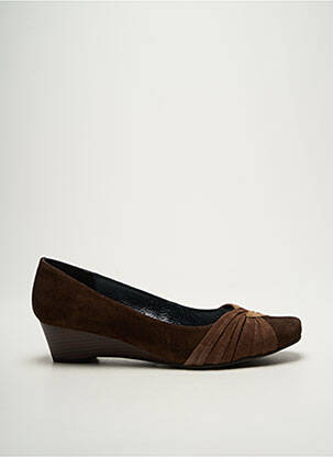 Ballerines type de semelle amortissante talon de 4 à 6cm marron SWEET femme