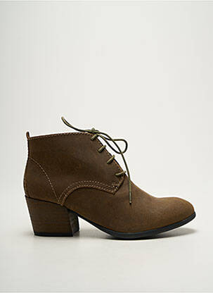Bottines/boots cubain talon de 4 à 6cm vert MADISON femme