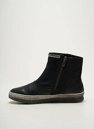 Bottines/boots bout rond talon plat jusqu'à 3cm noir MADISON femme