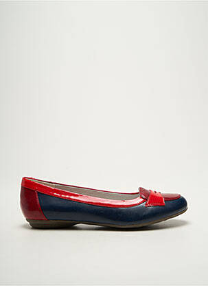 Ballerines matière lisse talon plat jusqu'à 3cm rouge MADISON femme