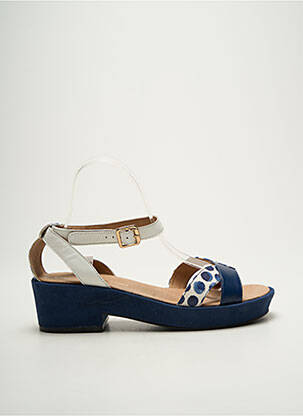 Sandales/nu pieds fermeture bride(s) talon de 4 à 6cm bleu EMILIE KARSTON femme