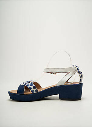 Sandales/nu pieds fermeture bride(s) talon de 4 à 6cm bleu EMILIE KARSTON femme
