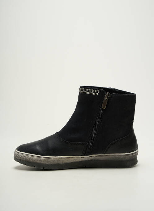 Bottines/boots bout rond talon plat jusqu'à 3cm noir MADISON femme