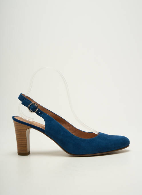 Escarpins fermeture boucle(s) talon de 7 à 9cm bleu KARSTON femme