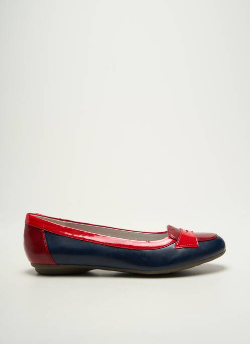 Ballerines matière lisse talon plat jusqu'à 3cm rouge MADISON femme