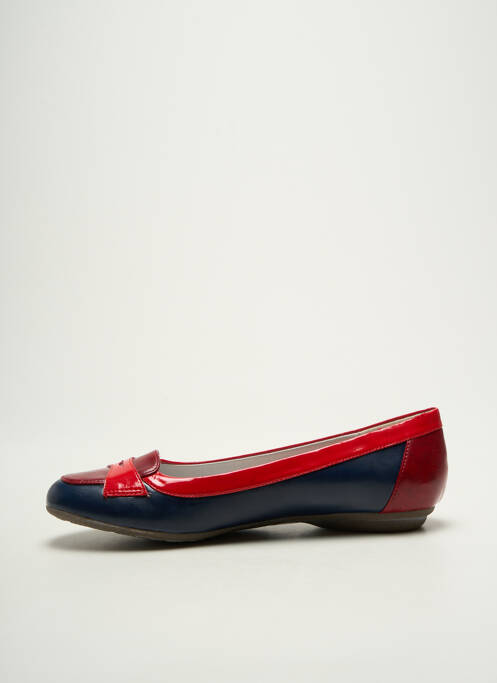 Ballerines matière lisse talon plat jusqu'à 3cm rouge MADISON femme